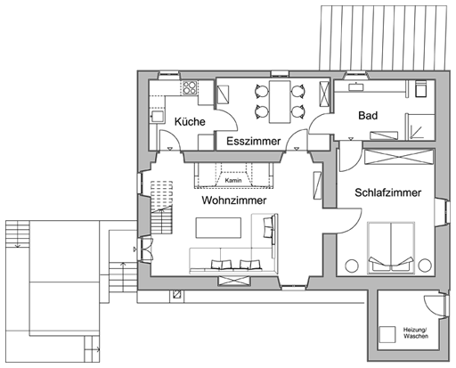 Plan obere Wohnung